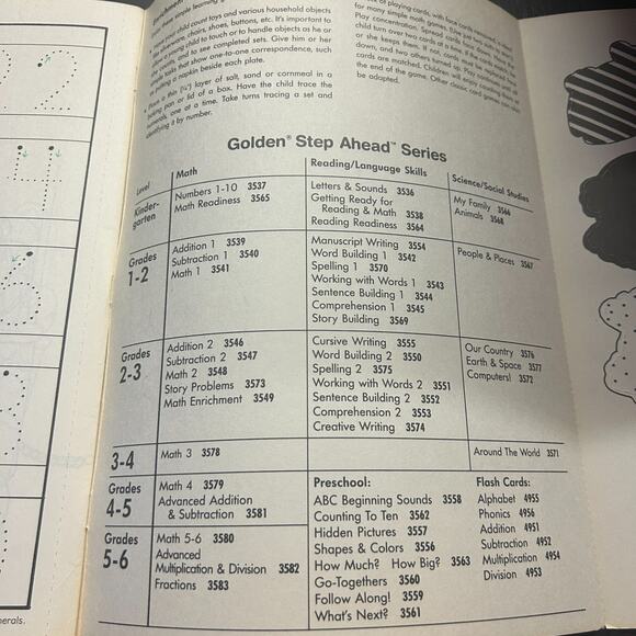 Vintage 1984 GOLDEN STEP AHEAD Addition Flash Cards-& Counting To Ten & Shapes - Picture 8 of 8